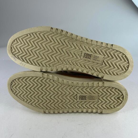 Gia Lug Suede Trail Sneakers US 10 M Tan Canvas Lace-Up Hi Top Shoes - Picture 7 of 10